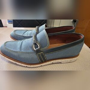 Donald J Pliner Mens Evann Blue Loafers Size 12